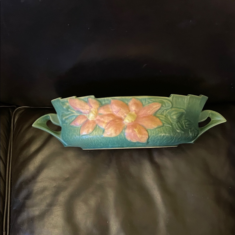 Roseville Pottery Clematis Console Bowl